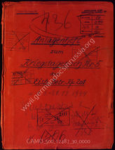 Akte 30. Unterlagen der Eisenbahnbetriebskompanie 201 (untersteht General des Transportwesens West): Anlagenheft zum KTB Nr. 5, 1.1.-14.8.1944
