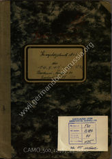 Akte 44. Unterlagen der Bäckereikompanie 230 (untersteht der 218. Infanteriedivision): KTB Nr. 2, 14.5.1941-31.12.1942