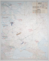Akte 24. Luftlage Ost am 3-4.04.1943: eigene und feindliche Einsätze. Karte. 