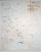 Дело 40. Боевые действия в воздухе на Восточном фронте 24-25 апреля 1943 г. Карта. 