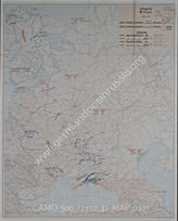 Akte 41. Luftlage Ost am 25-26.04.1943: eigene und feindliche Einsätze. Karte. 