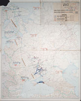 Akte 45. Luftlage Ost am 29-30.04.1943: eigene und feindliche Einsätze. Karte. 
