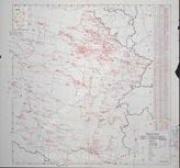 Akte 276. Ziele für Fliegerangriffe in Frankreich (Karte): Zielgruppe 10: Fliegerhorste, Flugplätze; Zielgruppe 20: Luftzeugämter, Fliegerparks. Unterlagen des Luftflottenkommandos 3. 