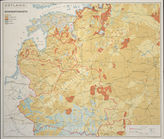Дело 899.  Документы 2-го отдела рейхскомиссара для «Остланд»: почвенная карта  рейхскомиссариата «Остланд» - М 1: 1 500 000, из атласа рейхскомиссариата «Остланд», часть 2 с картами...