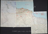Akte 932.  Unterlagen der OKH-Abteilung Fremde Heere West: Karte zur Dislokation britischer und anderer alliierter Einheiten sowie von Wehrmachtstruppen in Libyen – Stand 25.1.1943, M 1:500.000.