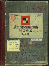 Akte 316. Unterlagen der Ia-Abteilung des AOK 6: KTB Nr. 15 vom 20.8-4.10.1944, einschließlich Kriegsrangliste, Verpflegungsstärke und Verlustliste des Stabes des AOK 6. 