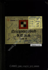 Akte 327. Unterlagen der Ia-Abteilung des AOK 6: KTB Nr. 16 vom 5.10.-28.10.1944, einschließlich Kriegsrangliste, Verpflegungsstärke und Verlustliste des Stabes des AOK 6. 