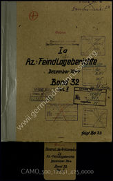 Akte 425.  OKH, General der Artillerie, Ia/Az.: Feindlageberichte, Dezember 1944, Bd. 32, Teil II...