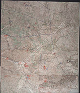 Akte 13. Unterlagen der Führungsabteilung des AOK 7: Karte zum Einsatz des VI. Armeekorps im Rahmen des Unternehmens Anton.