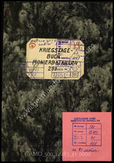 Akte 41. Unterlagen der Ia-Abteilung des Pionierbataillons 299 der 299. Infanteriedivision: KTB des Pionierbataillons 299, 20.7.-31.12.1944, einschließlich Kriegsrangliste. 