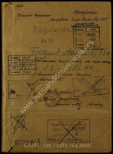 Akte 164. Unterlagen der Ia-Abteilung der Feldgendarmerie-Abteilung (mot.) 551: KTB Nr. 11 der Feldgendarmerie-Abteilung (mot.) 551 zum Einsatz beim PzAOK 4, 1.9.-31.12.1944...