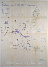 Akte 405.  Kartenpause: Polen: Lagekarte 4 – Stand 21.9.1939, 22:00 Uhr.