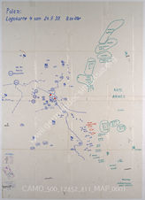 Akte 411. Kartenpause: Polen: Lagekarte 4 – Stand 24.9.1939, 08:00 Uhr. 