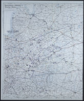 Дело 55. Документы оперативного отдела командования группы армий «Центр»: карта положения групп армий, армий, армейских корпусов и дивизий на советско-германском фронте, по состоянию на 02.07.1941 г., М 1: 1000 000.