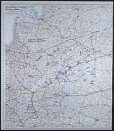 Дело 60.  Документы оперативного отдела командования группы армий «Центр»: карта положения групп армий, армий, армейских корпусов и дивизий на советско-германском фронте, по состоянию на 07.07.1941 г., М 1: 1000 000.