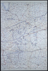 Дело 62.  Документы оперативного отдела командования группы армий «Центр»: карта положения групп армий, армий, армейских корпусов и дивизий на советско-германском фронте, по состоянию на 09.07.1941 г., М 1: 1000 000. 