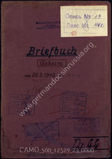 Akte 23: Unterlagen des Wehrkreises III (Berlin), Wehrmeldeamt Berlin-Horst-Wessel: Brieftagebuch der Abteilung Marine, 1942
