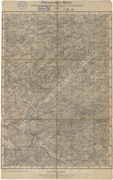 Akte 20.   Unterlagen der Kriegsschule Potsdam: Karte des Raumes Château-Salis für die Durchführung eines Kriegsspiels, M 1:8000.