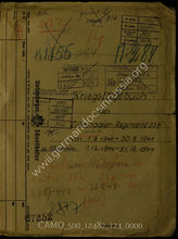 Akte 124.  Unterlagen der Ia-Abteilung des I. Bataillons des Grenadierregiments 337: KTB des I. Bataillons des Grenadierregiments 337, 1.7.-30.8.1944; 1.12.-31.12.1944, samt Anlagen – Einsatzskizzen, Stärkeangaben, Befehle, Gefechtsberichte u.a.