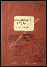 Akte 235.  Unterlagen der Ia-Abteilung des III. Bataillons des Jägerregiments 75: KTB Nr. 2 des III. Bataillons des Jägerregiments 75, 1.-31.12.1944, einschließlich Anlagen.