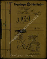 Akte 264.   Unterlagen der Ia-Abteilung des I. Bataillons des Panzergrenadierregiments 14: KTB Nr. IV/1944 des I. Bataillons des Panzergrenadierregiments 14, 1.10.-31.12.1944, einschließlich Anlagen. 