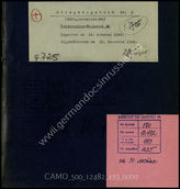 Akte 493.   Unterlagen der Ia-Abteilung des Versorgungsregiments 30: KTB Nr. 9 des Versorgungsregiments 30, 16.10-31.12.1944, einschließlich Verlustliste und Stärkeangaben. 