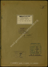 Akte 12.   Unterlagen der Ia-Abteilung des Feldlazaretts 4/582 (mot.): KTB, Teil XII des Feldlazaretts 4/582 (mot.), 1.10.-31.12.1944, einschließlich Verlustliste und Stärkeangaben.