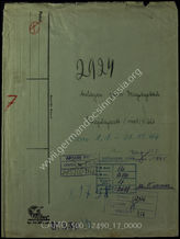 Akte 17.  Unterlagen der Ia-Abteilung des Kriegslazaretts 4/626 (mot.): Anlagen zum KTB Nr. 2 des Kriegslazaretts 4/626 (mot.), 1.1.-31.12.1944. 
