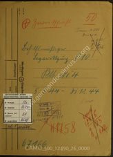 Akte 26.  Unterlagen der Ia-Abteilung des Behelfsmäßigen Lazarettzuges 010: KTB Nr. 4 des Behelfsmäßigen Lazarettzuges 010, 5.5.-31.12.1944.