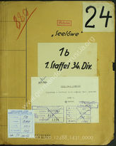 Akte 1431: Unterlagen der Ia-Abteilung der 34. Infanteriedivision: Stärkeangaben für die Verladung der 1. Staffel der Division bei „Seelöwe“