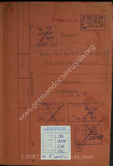 Akte 2196: Unterlagen der Ia-Abteilung des Pionierregimentstabes z.b.V. 614: Fotos zum Aussetzen von Sturmbooten von Küstenschiffen