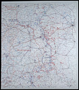 Дело 235:  Документация Ia-департамента Главного командования группы армий «Центр»: карта расположения группы армий, армий, армейских корпусов,  а также подразделений и группировок Красной Армии на германо-советском фронте по состоянию на 1.9.1941