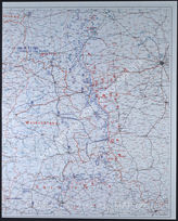 Дело 242:  Документация Ia-департамента Главного командования группы армий «Центр»: карта расположения группы армий, армий, армейских корпусов, а также подразделений и группировок Красной Армии на германо-советском фронте по состоянию на 08/09.09.1941