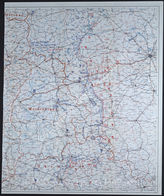 Дело 243:  Документация Ia-департамента Главного командования группы армий «Центр»: карта расположения группы армий, армий, армейских корпусов, а также подразделений и группировок Красной Армии на германо-советском фронте по состоянию на 09/10.09.1941