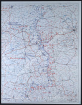 Дело 244:  Документация Ia-департамента Главного командования группы армий «Центр»: карта расположения группы армий, армий, армейских корпусов, а также подразделений и группировок Красной Армии на германо-советском фронте по состоянию на 10/11.09.1941