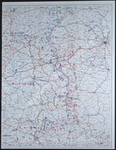 Дело 245:  Документация Ia-департамента Главного командования группы армий «Центр»: карта расположения группы армий, армий, армейских корпусов, а также подразделений и группировок Красной Армии на германо-советском фронте по состоянию на 11/12.09.1941
