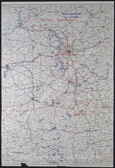 Дело 548: Документация Ia-департамента Главного командования группы армий «Центр»: карта расположения группы армий, армий, армейского корпуса и дивизий, а также подразделений и группировок Красной Армии по состоянию на 25/26.11.1941, M 1:1.000.000