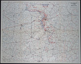 Дело 590:  Документация Ia-департамента Главного командования группы армий «Центр»: карта расположения группы армий, армий, армейского корпуса и дивизий, а также подразделений и группировок Красной Армии по состоянию на 03/04.12.1941, M 1:1.000.000