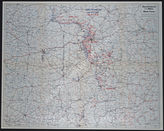Дело 592: Документация Ia-департамента Главного командования группы армий «Центр»: карта расположения группы армий, армий, армейского корпуса и дивизий, а также подразделений и группировок Красной Армии по состоянию на 04/05.12.1941, M 1:1.000.000