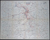 Дело 594: Документация Ia-департамента Главного командования группы армий «Центр»: карта расположения группы армий, армий, армейского корпуса и дивизий, а также подразделений и группировок Красной Армии по состоянию на 07/08.12.1941, M 1:1.000.000