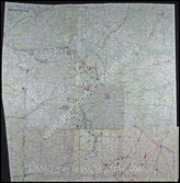 Дело 563: Документация Ia-департамента Главного командования группы армий «Центр»: карта расположения воинских частей и подразделений группы армий «Центр» с бронетанковым и моторизованным соединениям группы армий, по состоянию на 07.12.1941
