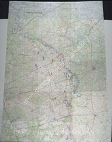 Дело 585: Документация Ia-департамента Главного командования группы армий «Центр»: карта расположения воинских частей и подразделений группы армий «Центр» с бронетанковым и моторизованным соединениям группы армий, по состоянию на 29.12.1941