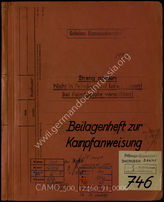 Дело 91:  Документация Ia-департамента 1-го штаба крепостной инженерной части: брошюра с приложениями к наставлению по ведению боя для 746-го бронированного оборонительного сооружения