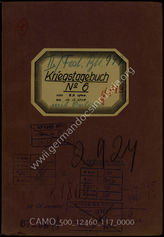 Akte 117: Unterlagen der Ia-Abteilung des Festungsbataillons II/999: KTB Nr. 6 des Festungsbataillons II/999, 7.9.-10.10.1944, einschließlich Anlagen