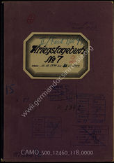 Akte 118: Unterlagen der Ia-Abteilung des Festungsbataillons II/999: KTB Nr. 7 des Festungsbataillons II/999, 11.10.-31.12.1944, einschließlich Kriegsrang- und Verlustlisten, Stärkeangaben