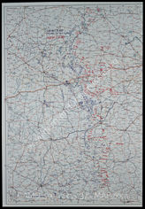 Дело 377: Документация Ia-департамента Главного командования группы армий «Центр»: карта расположения группы армий, армий,  армейского корпуса и дивизий,  а также подразделений и группировок Красной Армии по состоянию на 02/03.10.1941, M 1:1.000.000