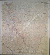 Дело 413: Документы отдела IIIb оперативного управления Генерального штаба при ОКХ: карта «Положение на Востоке» - Карта, показывающая положение войск вермахта на германо-советском фронте, включая положение частей Красной Армии, по состоянию на 09.08.1942