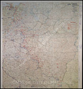 Дело 425: Документы отдела IIIb оперативного управления Генерального штаба при ОКХ: карта «Положение на Востоке» - Карта, показывающая положение войск вермахта на германо-советском фронте, включая положение частей Красной Армии, по состоянию на 21.08.1942