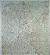 Дело 670: Документы отдела IIIb оперативного управления Генерального штаба при ОКХ: карта «Положение на Востоке» - Карта, показывающая положение войск вермахта на германо-советском фронте, включая положение частей Красной Армии, по состоянию на 23.04.1943
