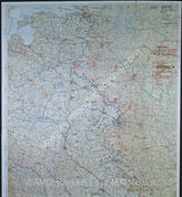 Дело 712: Документы отдела IIIb оперативного управления Генерального штаба при ОКХ: карта «Положение на Востоке» - Карта, показывающая положение войск вермахта на германо-советском фронте, включая положение частей Красной Армии, по состоянию на 04.06.1943